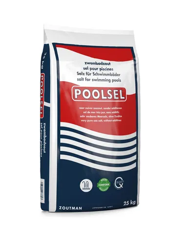 POOLSEL® Schwimmbadsalz 25 kg - Effektives Granulat zur Wasseraufbereitung in Schwimmbädern. Sorgt für klares Wasser und unterstützt die Pflege Ihres Pools.