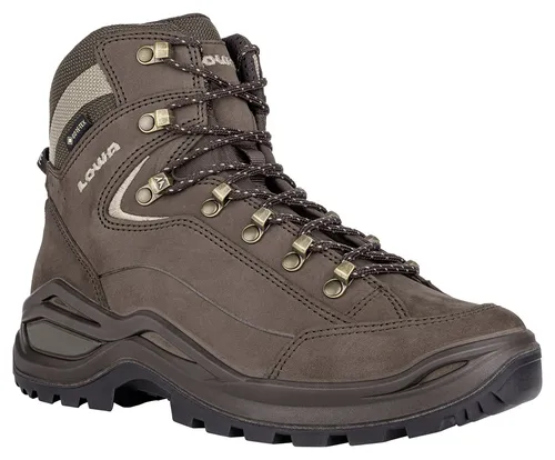 LOWA Renegade GTX Mid Herren braun 41.5 - Wanderschuhe mit perfekter Passform, wasserfestem GORE-TEX und strapazierfähigem Nubukleder – ideal für anspruchsvolle Outdoor-Abenteuer.