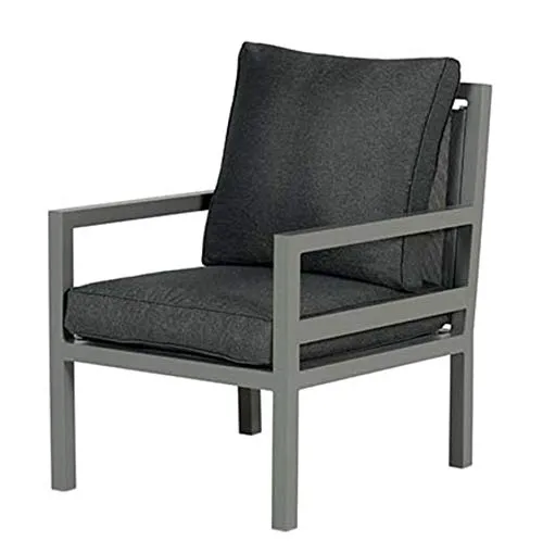 Garden Impressions BLAKES Loungesessel - eleganter Dining Sessel mit Aluminium-Gestell - Gartenstühle: Loungesessel 'Blakes' mit langlebigem, pulverbeschichtetem Aluminium-Gestell und pflegeleichten Kissen, ideal für stilvolle Entspannung im Freien.