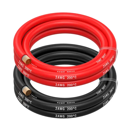 AWG Silikon Elektronik Kabel - 2 Gauge (33,6mm²) - 2 Kabel Jede 1,5m / 5ft 2