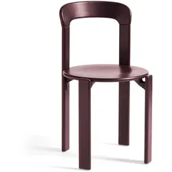 HAY - Rey Stuhl, grape red (Kunststoffgleiter)