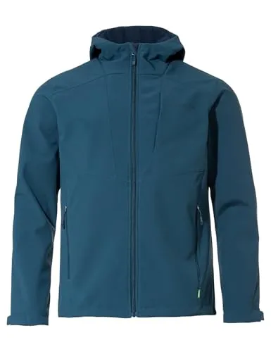 VAUDE Men's Cyclone Hooded Jacket Baltic Sea XXL - Klimaneutrale Wanderjacke, umweltfreundlich mit winddichtem Design, ideal für Outdoor-Abenteuer.