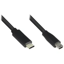Alcasa 3310-CM030 USB Kabel USB 2.0 3 m USB C 5 x Micro-USB B 0,48 Gbit/s Schwarz
