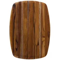 TeakHaus Schneidebrett ELEGANT - 36 cm Teakholz mit abgerundeten Kanten - Das 36 cm große TeakHaus Schneidebrett ELEGANT vereint modernes Design und Funktionalität. Mit abgerundeten Kanten und einer Oberfläche, die Messerklingen schont, wird jede Zubereitung zum Vergnügen. Ideal auch als stilvolles Servierbrett.