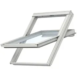 VELUX Dachfenster GGU 0069 Schwingfenster Kunststoff ENERGIE Hitzeschutz, 66x118 cm (FK06)