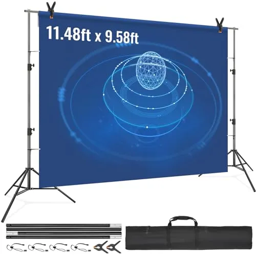 VEVOR Fotohintergrund 2900 x 3500 mm - Hintergründe für Fotostudios mit stabiler 6-Bein-Unterstützung und verstellbarer Teleskophöhe bis 10 Fuß – ideal für kreative Fotografie und Events.