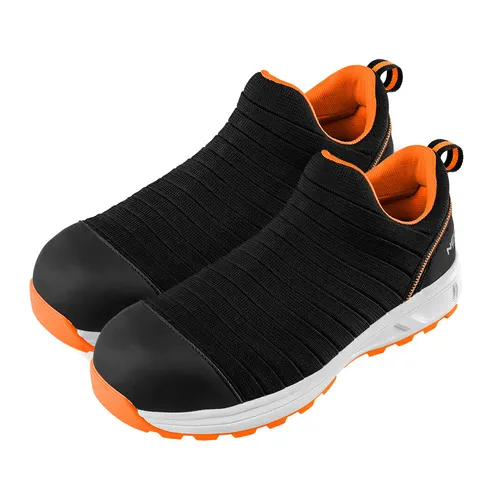 S1P SRC Arbeitsschuhe, metallfrei, Slipper, Gr.43 - Arbeitsschuhe & -stiefel, leicht und bequem, ideal für lange Arbeitstage ohne Metallteile.