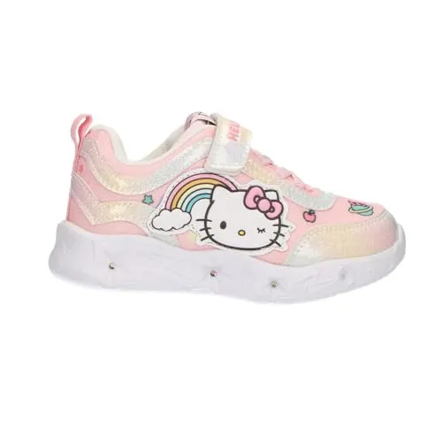 Hello Kitty Sportschuhe für Kinder, leichte Eva-Sohle mit Lichtern – Sportschuhe mit Lichtern für Kinder für Schule und Freizeit, Pink, 31 EU