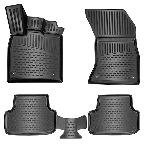 ELMASLINE 3D Gummimatten Set für Jeep Renegade 2014-2025 - Individuelle 3D Fußmatten mit extra hohem Rand für Rundumschutz vor Schmutz und Flüssigkeiten. Pflegeleicht, strapazierfähig und perfekt passend für Ihren Jeep Renegade.