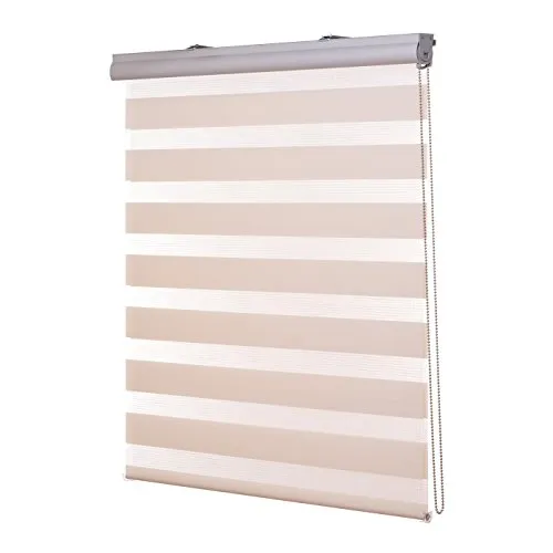 Ventanara® Doppelrollo Creme 100 x 220 cm – Individueller Sicht- und Sonnenschutz - Elegantes Doppelrollo in Creme, Größe 100x220 cm. Flexibel einstellbar für perfekten Sicht- und Sonnenschutz. Ideal für Wohn-, Schlaf- und Badezimmer.