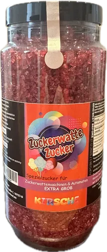  Zuckerwattezucker Grob Kirsche Rot Lila Dose 700g Spezialzucker 17,13 EUR/kg