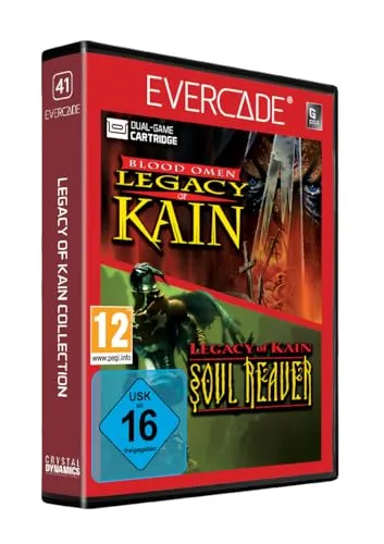 Blaze Evercade Cartridge 41: Legacy of Kain Collection 1 - PC- & Videospiele, enthält die Klassiker Blood Omen und Soul Reaver, perfekt für Retro-Gaming-Fans und ohne Regionalsperre.