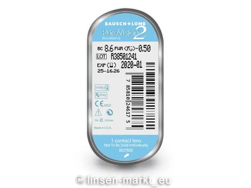 Bausch&Lomb PureVision 2 HD: 1 Stück PROBELINSE!