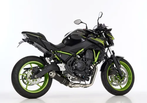 HURRIC Supersport Auspuff Komplettanlage für Kawasaki Z650 RS 2024-2025 - Schalldämpfer & Endtöpfe mit 100% Passgenauigkeit, EU-zugelassen und aus hochwertigem eloxiertem Aluminium für optimale Leistung und Langlebigkeit.