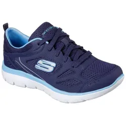 Skechers Summits Suited Blau NVBL EU 40 - Sneaker für Damen mit Memory Foam-Technologie für unvergleichlichen Komfort und Stil – perfekt für Freizeitaktivitäten und Streetwear.