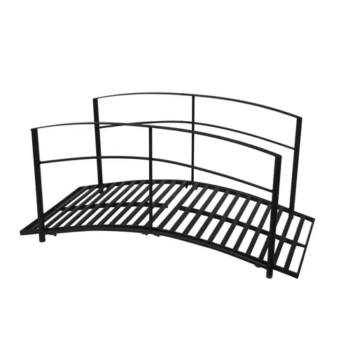 HTI-Living Zierbrücke Celia - Gartenbrücke aus Metall - Teichdekoration mit eleganter Zierbrücke aus robustem Metall, ideal für stilvolle Gartenlandschaften und Teichanlagen.