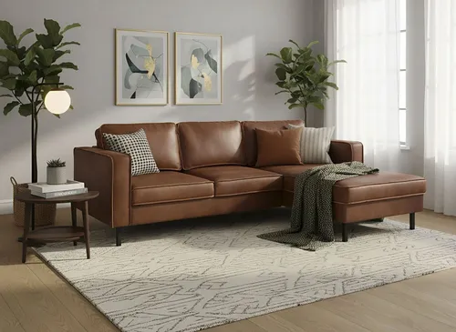 Places of Style Ecksofa Watkins mit Schlaffunktion - Ecksofa in L-Form mit Bettkasten und beidseitig montierbarer Recamiere, ideal für flexible Wohnräume und als Gästebett nutzbar.