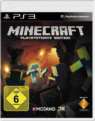 Minecraft - PlayStation 3 Edition - PEGI Edition von Minecraft für die PlayStation 3, erlebe endlose Abenteuer in einer blockbasierten Welt!