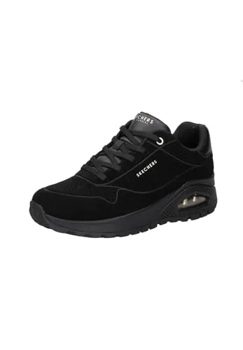 Skechers 155135-BBK Sneaker Schwarz - Halbschuhe mit gepolsterter Skechers Air-Cooled Memory Foam Innensohle und sichtbarer Luftkissendämpfung für maximalen Komfort und Stil.