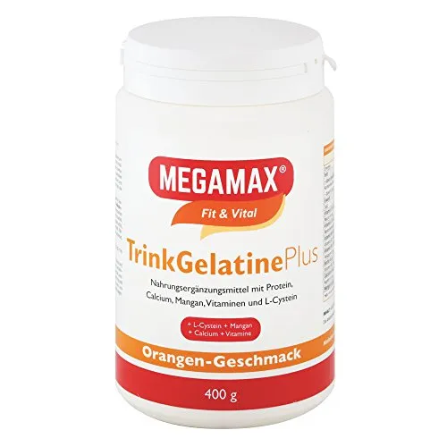 Megamax Trinkgelatine Pulver 400 g – Hochwertige Gelatine für Ihre Ernährung - Megamax Trinkgelatine Pulver 400 g, ideal für die Herstellung von schmackhaften Getränken und Desserts. Unterstützt eine abwechslungsreiche Ernährung und ist vielseitig einsetzbar.