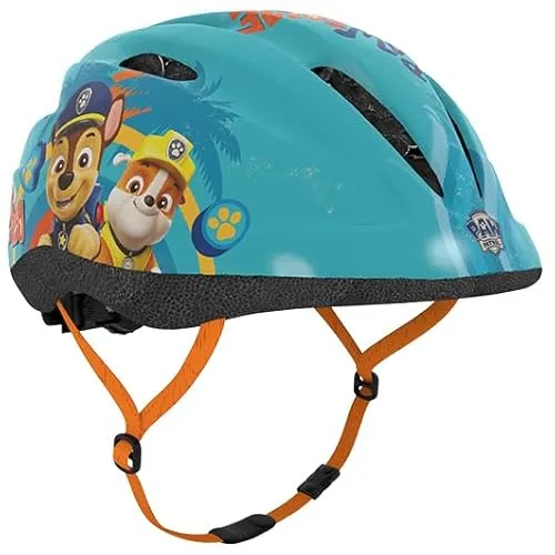 Paw Patrol Kinder Fahrradhelm, grünblau, 48-52 cm - Fahrradhelm für Kinder, leicht und sicher mit Paw Patrol Motiven, ideal für kleine Fans von Chase, Rubble und Marshall, erfüllt Sicherheitsstandards.