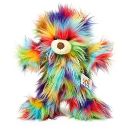 Uni-Toys Kuscheltier "Pipbuch" Gute-Laune-Teddy - Kuscheltiere aus 100 % recyceltem Füllmaterial, der bunte Teddybär sorgt für gute Laune und ist ideal zum Spielen, Sammeln oder Verschenken.