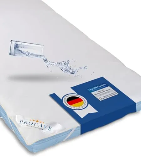 PROCAVE® Matratzenschoner 50x100 cm wasserdicht | Atmungsaktiver Matratzentopper mit Nässeschutz | Inkontinenzunterlage waschbar | Anti-Milben Bettunterlage | Premium Matratzenauflage Made in Germany
