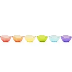 Excelsa Set Von 6 Schalen Copenaghen Glas Bunt - Sonstige Tischdekoration, ideal für Desserts, Eis und Obst in bunten, hochwertigen Glastassen für ein lebendiges Ambiente.