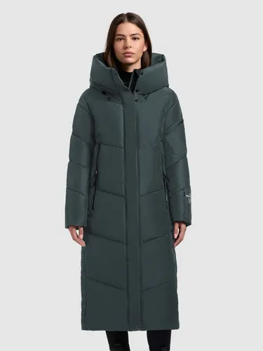 khujo Damen Wintermantel Pulset Matt Steppmantel - Eleganter Steppmantel mit hoch schließender Kapuze und praktischem Zwei-Wege-Reißverschluss. Ideal für kalte Tage, bietet er Komfort und Stil in Regular Fit.