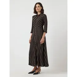 Y.A.S Damen Yassavanna Long Shirt Dress, Chocolate Brown, L - Freizeitkleider für Damen, lässig geschnittenes Long Shirt Dress mit taillierten Abnähern und modischem V-Ausschnitt für einen eleganten Look.