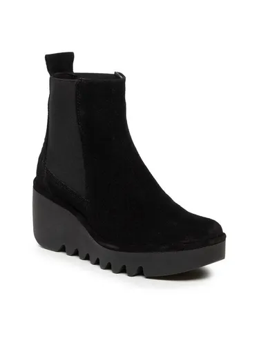 FLY London Damen Bagu233fly Chelsea Stiefel - Schwarz, 39 EU - Wanderschuhe mit wasserdichtem Leder, ideal für Outdoor-Abenteuer und stilvolle Auftritte.