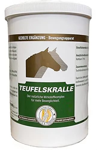 EquiPower Teufelskralle 80% - für kräftige Gelenke und Knorpel, 800 g Pulver in Dose