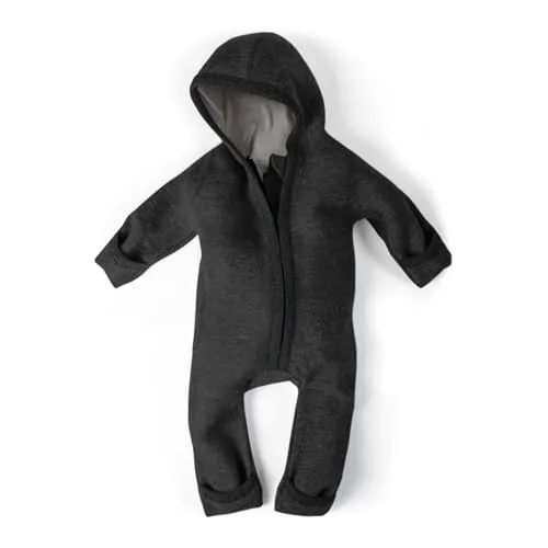 Ehrenkind® WALKOVERALL | Baby Wollwalk-Overall aus Schurwolle - Overalls für Baby-Mädchen, robuster Walkanzug aus hochwertiger Merinowolle, wasser- und schmutzabweisend, ideal für aktive Kleinkinder.