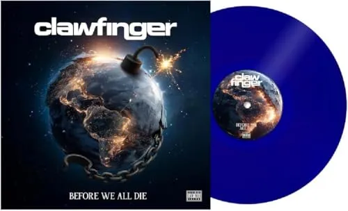 CLAWFINGER - Before We All Die - transparente blaue Vinyl LP - Erstausgabe auf farbigem Vinyl, ideal für Sammler und Musikliebhaber. Genre: Metal & Rock, Format: 12" Schallplatte, herausgegeben von Perception.
