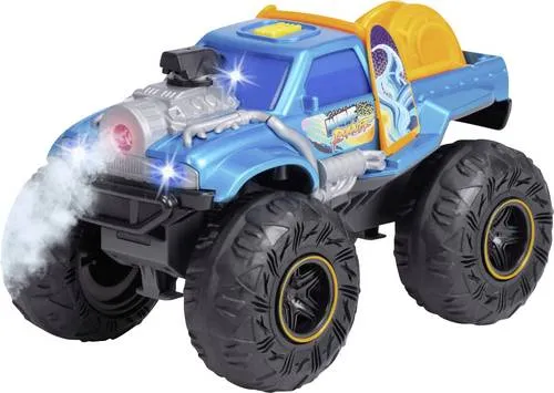 Dickie Toys Go Action Wave Runner 203764024 - Spielzeug-PKW mit Licht, Sound und beeindruckender Rauchfunktion – ideal für Kinder ab 3 Jahren, um die Faszination für Fahrzeuge spielerisch zu entdecken.