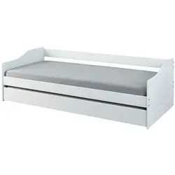 Funktionsbett Leonie – Vielseitiges Kinderbett mit Stauraum - Hochwertiges Funktionsbett Leonie mit ausziehbarem Gästebett für zusätzlichen Stauraum. Ideal für Kinderzimmer, bietet natürlichen Holzcharakter und praktische Lösungen.