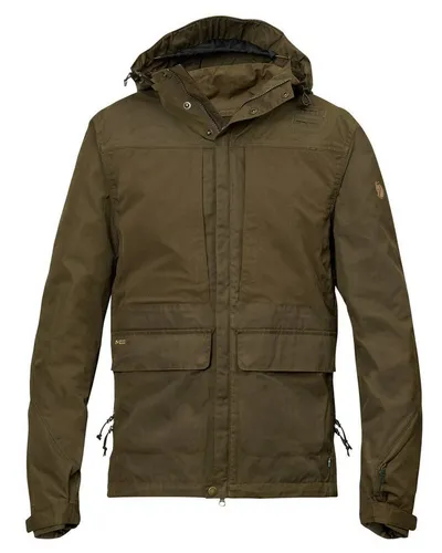 Fjällräven Lappland Hybrid Jacket Men Dark Olive (XXL) - Jacke für aktive Jagdabenteuer, leicht und langlebig mit Wind- und Wasserbeständigkeit dank G-1000 Silent Eco. Optimaler Schutz und Bewegungsfreiheit für passionierte Jäger.