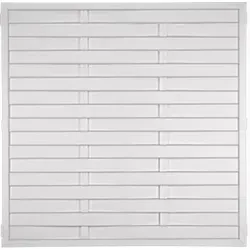 PVC-Lamellenzaun LIGHTLINE weiß 180x180 cm - Sichtschutz aus langlebigem PVC, 95% Sichtschutz, ideal für Terrasse oder Garten, modern und wetterfest.