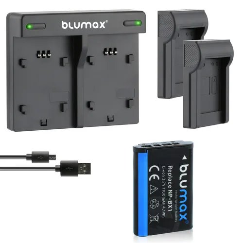 1x Akku + Lader für Sony NP-BX1 RX100 III IV V VI VII HX90V HX400V 1100 mAh