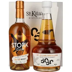 St. Kilian STORK CLUB 50/50 Experimental Series 2023 - Whisky - Ein einzigartiger Blend aus St. Kilian und Stork Club, 50% Vol., in limitierter Auflage mit komplexen Aromen und ohne Farbstoffe für puren Genuss.