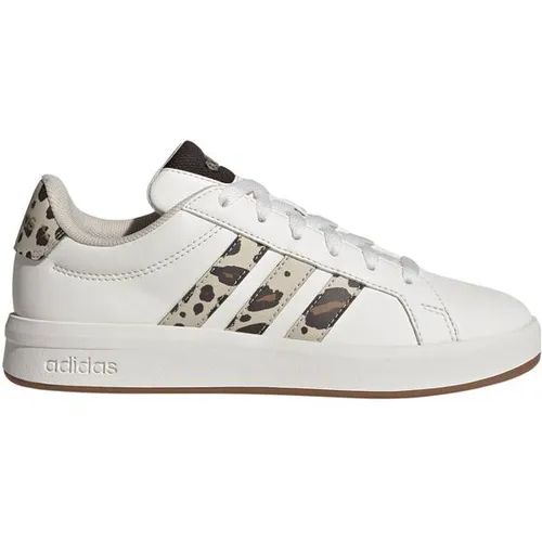 adidas GRAND COURT 3.0 Sneaker für Kinder & Teens - Weiß 36 EU - Sportliche Sneaker für Kinder und Jugendliche in Größe 36 EU. Mit robustem Obermaterial und runder Schuhspitze, ideal für den täglichen Einsatz.