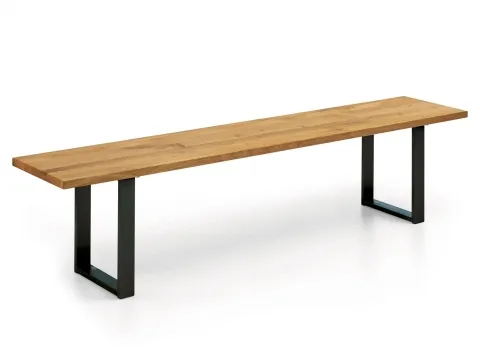 Niehoff MĂ¶bel Indoor Niehoff Oak Edition Bank Charaktereiche Eisen schwarz 180cm 4051781688716