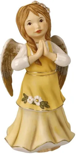 Goebel Gloria Engel der Freunde - H 16 cm - Klassische Figur für jedes Zimmer, als Seelenbegleiter bringt der Engel der Freude Harmonie und Glück ins Zuhause.