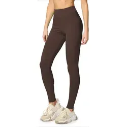 Merry Style Leggings Damen Hosen aus Baumwolle MS10-198 (1-tlg) elastischer Bund, eng braun 4XL
