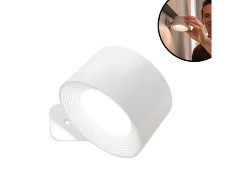 Best Direct® LED Wandleuchte Vigilamp Pod, 6, LED fest integriert, Tageslichtweiß, Kaltweiß, Warmweiß, wiederaufladbare schwenkbare Leselampe, USB, dimmbar, innen, Akku