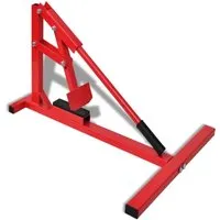vidaXL Profi Motorradreifenmontiergerät - Ständer für einfaches Reifenwechseln, mit robuster Stahlkonstruktion und gepolstertem Handgriff für optimalen Hebel. Ideal für jahrelange Nutzung und schnelle Bedienung.