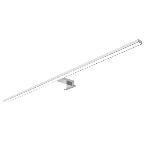 Kalb 100cm LED Badleuchte – Spiegellampe in Silbergrau - Spiegellampe für das Bad mit hochwertiger Aluminium-Ausführung und perfekter Wärmeableitung für lange Lebensdauer. Ideal für größere Spiegel und Möbel, mit 3 in 1 Montageoptionen.