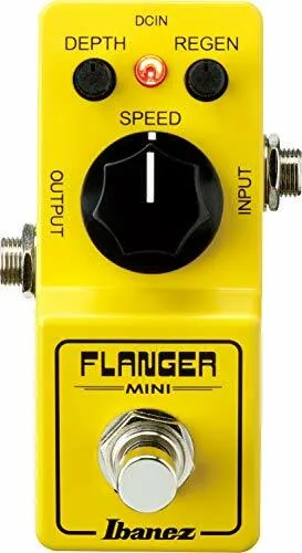 Ibanez Mini Serie Flanger FLMINI - Japan Import - Flanger Effektgerät, kompakte Bauweise für kreative Klanggestaltung, ideal für Gitarristen und Musiker.