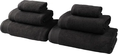 Handtuch Set OTTO HOME "Fenya" – Flauschige Premium Handtücher in Anthrazit, 6 Stück - Genießen Sie luxuriöse Weichheit mit dem 6-teiligen Handtuchset Fenya von OTTO HOME. Hergestellt aus hochwertigem Walkfrottier, bieten diese Handtücher exzellente Saugfähigkeit und Komfort für Ihr Badezimmer.