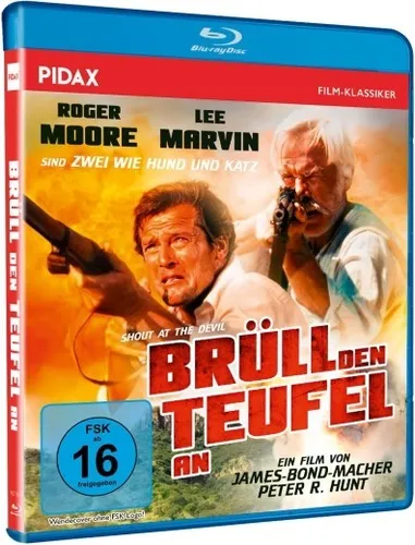 Brüll den Teufel an (Zwei wie Hund und Katz) Blu-ray - Abenteuerfilm mit Lee Marvin und Roger Moore, beeindruckende Bildqualität und spannende Action, ideal für Filmfans.